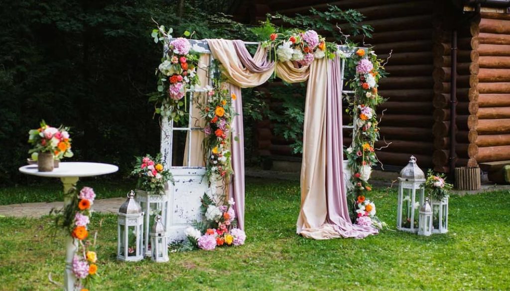 wedding photo booth background idea