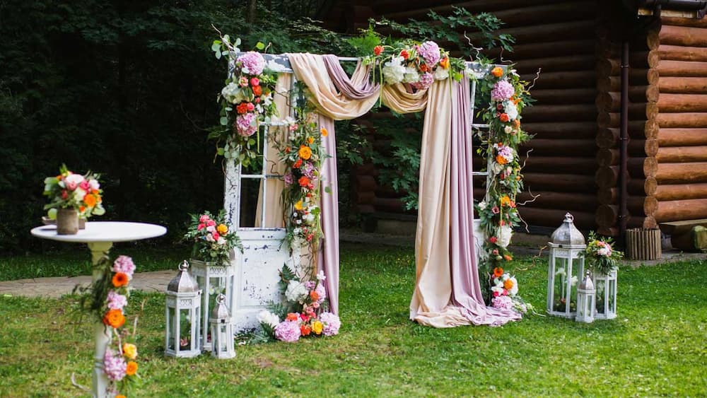 wedding photo booth background idea